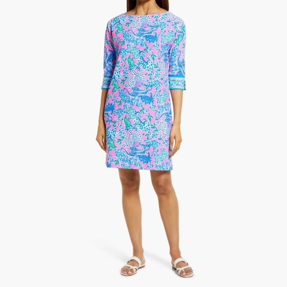 NWT - Braedyn UPF 50+ Knit Dress In Plumeria Pink Untamed Hearts